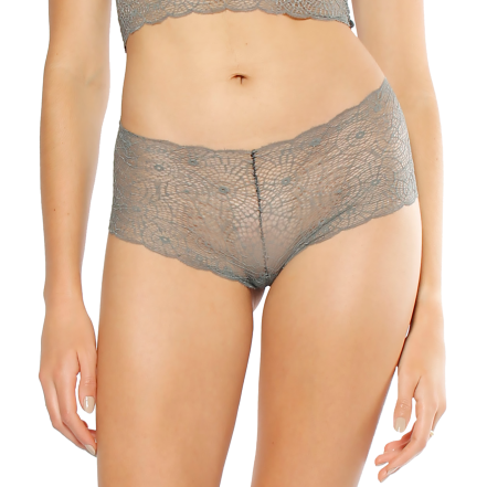 Women's Olive Luxe Lace Boxer Without Elastics